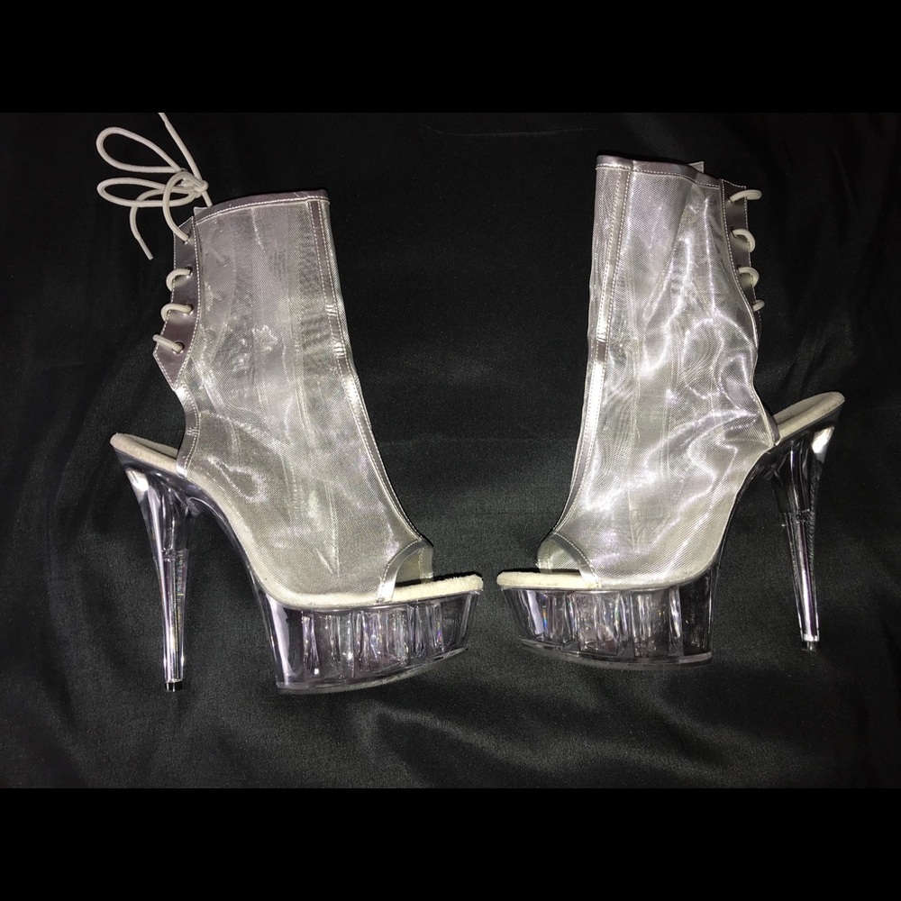 Silver Pleasure Heels